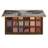 Palette de fards à paupières scintillants dorés métalliques 18 couleurs pour Noël, haute pigmentation, longue tenue, texture poudrée, prix abordable, nude foncé