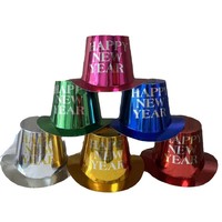 Sombrero de Papel Brillante SOLPOP 2027 para Nochevieja, Sombrero Lincoln para Magia Escénica y Accesorios de Fiesta