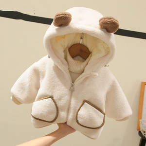 เสื้อโค้ทกำมะหยี่สำหรับเด็กเสื้อผ้าฤดูหนาวสำหรับเด็กทารกเด็กผู้ชายและเด็กผู้หญิงผ้าคอตตอนขนแกะอบอุ่นและหนา - Product Image 2