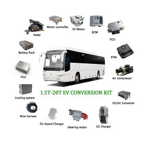 Nuevo Kit de Motor para Vehículos Eléctricos, Eje Trasero de 80kW/110kW, Motor Síncrono de Imán Permanente para Autobuses Eléctricos, Motor de Corriente Alterna para Reequipamiento/Actualización - Product Image 3