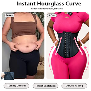 <span class=keywords><strong>Gaine</strong></span> Amincissante Originale pour Femme avec 25 Baleines en Acier – Corset Minceur et Reducteur pour le Corps - Product Image 4