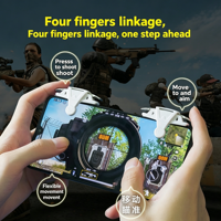 Déclencheur de jeu Znh M9 pour mobile compatible iOS/Android, contrôleur de jeu mobile sensible pour tirer et viser