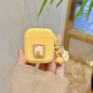 เคสหูฟังสไตล์น่ารักแบบ Ins เหมาะสำหรับ AirPods1/2 ลายไข่ดาว สำหรับ AirPods Pro ลายกระดิ่ง สไตล์เกาหลีและญี่ปุ่น ป้องกันการตกกระแทก - Product Image 2