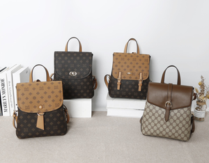 Sac à dos imprimé rétro personnalisable, tendance, simple, grande capacité, sac de voyage, sac à main multifonctionnel - Product Image 4