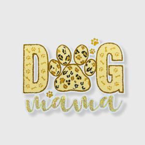 Parches Termoadhesivos Personalizados Ecológicos con Letras de Lentejuelas Brillantes de Chenilla para Mamá de Perro, Bordado Grande para Ropa (Color Personalizado) - Product Image 1