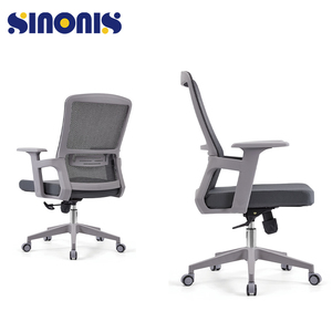 Chaises de bureau pivotantes en maille Sinonis Ekintop, chaise ergonomique - Product Image 5