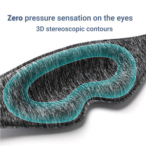 3D đường viền đan Lash Mặt nạ mắt cho phần mở rộng với Velcro dây đeo siêu mềm sang trọng ngủ mặt nạ ánh sáng-chặn để sử dụng nhà - Product Image 5