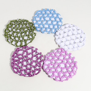 Redes para el cabello para moño <span class=keywords><strong>Ballet</strong></span> Hair Bun Cover con perla para niñas - Product Image 4