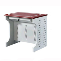 Bureau de salle de classe multimédia Table de moniteur LCD rabattable pour écran retourné Bureau d'ordinateur caché à vendre
