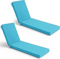 Cojín de Espuma de Alta Densidad para Tumbona de Exterior, Impermeable, Personalizado de Fábrica, para Patio, Jardín, Piscina, Muebles de Hotel