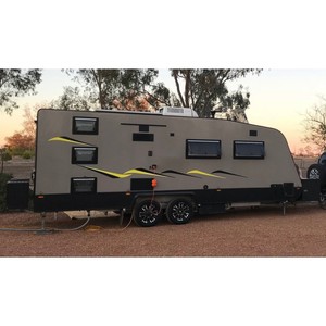 Sang trọng 5 Berth gia đình Caravan RV tùy chỉnh off-road Camper với ba bunk sang trọng Nhôm Du Lịch Trailer cho cắm trại ngoài trời - Product Image 3