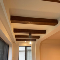 Poutres décoratives de plafond en PU imitation bois, style moderne, écologiques et durables, éléments structurels de construction pour hôtels et villas, vente en gros