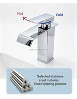 Robinet de lavabo de salle de bain moderne de luxe en acier inoxydable pour la vente en gros, avec prix compétitif