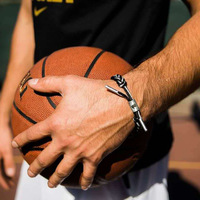 XINmaoBracelet en dentelle de sport d'étoile de basket-ball personnalisé pour Kobe James Souvenirs cadeaux Bracelet tissé Bracelets d'amitié
