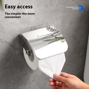 Práctico diseño moderno <span class=keywords><strong>de</strong></span> acero inoxidable rodillo <span class=keywords><strong>de</strong></span> papel higiénico impermeable soporte <span class=keywords><strong>de</strong></span> papel higiénico para uso doméstico y hotelero - Product Image 4