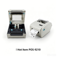 Imprimante d'étiquettes thermiques ZJ9210 Année 2026 Zjiang, imprimante de bordereaux, interfaces Bluetooth, LAN, USB, imprimante d'étiquettes thermiques mobiles 160 mm/s