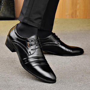 Luxurious Italian-style Office Career Men's Genuine <b>Leather</b> <b>Shoes</b> Pointed Toe Lace-Up Oxford Handcrafted Formal Wear Breathable - Product Image 4