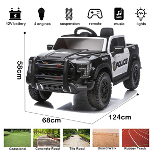 <span class=keywords><strong>Voiture</strong></span> électrique 12V pour enfants avec télécommande, lumières clignotantes et sirène, véhicule électrique pour enfants de 2 à 7 ans OEM - Product Image 2