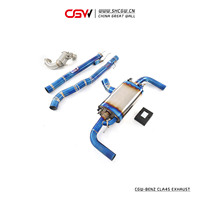 Système d'échappement en alliage de titane, silencieux, système cat-back pour Mercedes Benz CLA45 AMG 2.0T 2015-2020