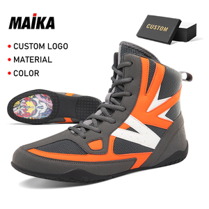 Custom Sneakers Unisex Non-slip Wrestling Shoe Boxing Shoe Men Mesh Rubber OEM Design Breathable Fitness Sports Training Shoes