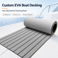 Tapis de sol en mousse EVA pour bateau, motif moderne gris et noir, pour pont marin - Vente chaude