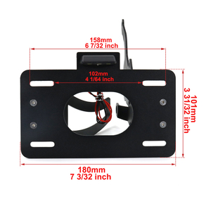 Waximoto misura per <span class=keywords><strong>Kawasaki</strong></span> <span class=keywords><strong>VN</strong></span> <span class=keywords><strong>800</strong></span> Vulcan <span class=keywords><strong>800</strong></span> Maftermarket numero di alluminio porta targa parafango eliminatore coda ordinata - Product Image 6