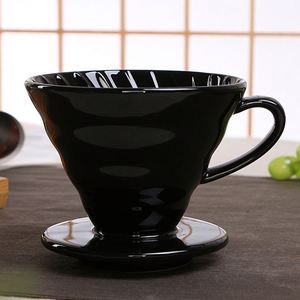 Ceramic for Conical Pour Over Coffee Filter Cup Eco-Friendly Spiral <b>Pattern</b> Drip Matte with Custom LOGO Coffee & Tea Tools - Product Image 4