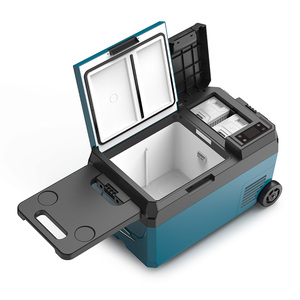Réfrigérateur portable à double zone, deux batteries, <span class=keywords><strong>petite</strong></span> capacité, 12V, double usage, congélateur, compresseur électrique, design sportif, <span class=keywords><strong>camping</strong></span>, voiture - Product Image 1