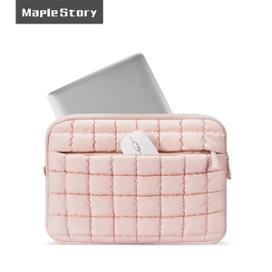 Sac pour ordinateur portable pour MacBook <span class=keywords><strong>Air</strong></span>/Pro 13/14/16 pouces, polyester, élégant, doux, imperméable, léger, housse matelassée protectrice - Product Image 1