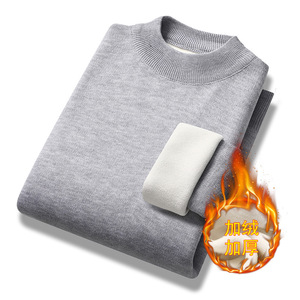 Maglioni <span class=keywords><strong>Slim</strong></span> a Collo Alto da <span class=keywords><strong>Uomo</strong></span>, Invernali in Pile e Maglia Spessa, Moda Maschile - Product Image 6