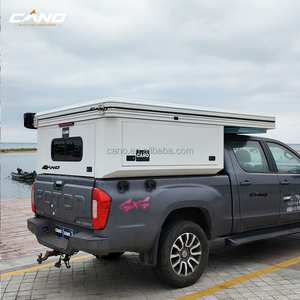Caja de Carga Integrada 4x4 para Camioneta, <span class=keywords><strong>Camper</strong></span> Desplegable con Paredes de Lona para Tacoma, Tundra, Ram 2500, <span class=keywords><strong>Defender</strong></span> - Product Image 3