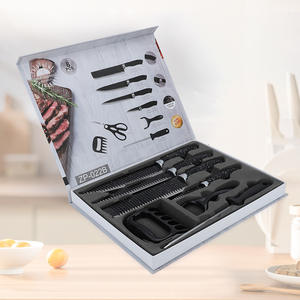 Nuevo <span class=keywords><strong>Juego</strong></span> <span class=keywords><strong>de</strong></span> <span class=keywords><strong>Cuchillos</strong></span> <span class=keywords><strong>de</strong></span> Cocina <span class=keywords><strong>de</strong></span> 8 Piezas <span class=keywords><strong>de</strong></span> Alta Calidad y Precio Competitivo <span class=keywords><strong>de</strong></span> la Línea Suiza con Soporte Acrílico para Regalo - Product Image 4