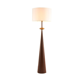 Lámpara de Pie de Cono de Madera Estilo Nórdico Minimalista, Madera de Nogal, Fuente de Luz LED, para Sala de Estar, Dormitorio, Hotel, Casa de Huéspedes - Product Image 5