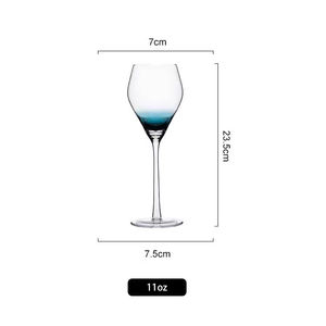 Vente en gros gobelet en cristal créatif de forme unique décoration de fissure de glace bleue transparente <span class=keywords><strong>verre</strong></span> à <span class=keywords><strong>vin</strong></span> rouge de haute qualité - Product Image 6
