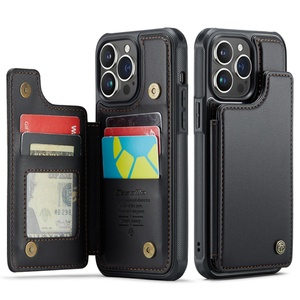 เคสหนัง Caseme พร้อมช่องใส่บัตร สำหรับ iPhone 16 15 Plus 14 13 12 SE 2020 11 PRO MAX X XS XR 8 7 6 PLUS ฝาหลังแบบมีขาตั้ง - Product Image 4
