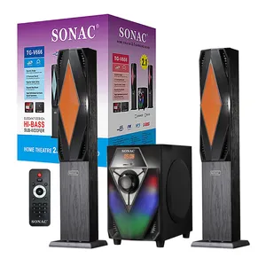 SONAC TG-V666 yaratıcı 2.1 ev sineması 2.1 kanal hoparlör sistemi ev sineması 80w sıcak