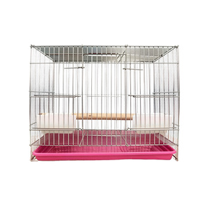 Jaula de alambre fácil de limpiar con base extraíble para periquitos, jaula para canarios, jaula multicolor para pájaros domésticos, jaula opcional para loros - Product Image 1