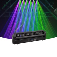 Barra de Luces Láser RGB R1200MW de 6 Ojos con Control DMX512, Clasificación IP33, para Clubes, Bares, KTV, Espectáculos