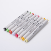 Nouvel arrivage de marqueurs d'art multicolores pour gâteaux chauds, étanches, à base d'alcool et d'huile, fournitures d'art