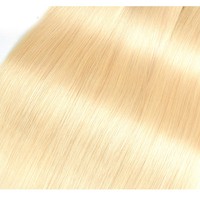 Prêt à Expédier Vierge Remy Russe Cheveux Tissage Extensions Usine En Gros 613 Blonde Teint Double Dessiné Cheveux Humains