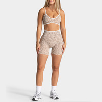 Ensemble de yoga sans couture à séchage rapide pour femmes, vêtements de sport, soutien-gorge de sport push-up, short de yoga taille haute pour femmes, vêtements de sport