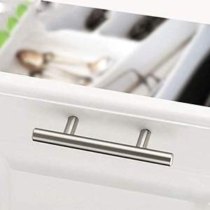 Toppcent เฟอร์นิเจอร์สแตนเลสตู้ T-Bar มือจับประตูโลหะแข็งสำหรับการใช้งานในห้องครัวมีฮาร์ดแวร์เพื่อความสะดวกสบาย - Product Image 6