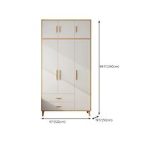 Armoire de chambre moderne de luxe en bois massif, pliable et portable, grande capacité, design écologique pour la maison et l'appartement