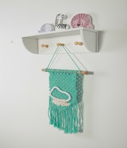 Acchiappasogni Bohémien con Fiori Intrecciati e Nuvole Arcobaleno, Decorazione Murale per Camerette, Design Scenico Fluttuante, Confezione Multi-pezzo - Product Image 3