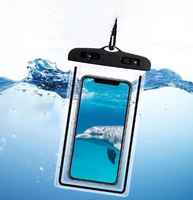 Sac étanche pour téléphone portable avec lumière nocturne, pochette transparente étanche en PVC, sac universel étanche pour téléphone portable