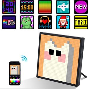 High-Resolution Desktop Decoration Clock Setting Programmable Pixel Panel DIY Smart Light OEM <strong>Supplier</strong> Led Sign Display - Product Image 4