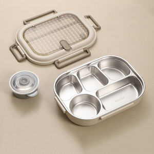 New 304 Stainless Steel Insulated <strong>Lunch</strong> <strong>Box</strong> Students <strong>Work</strong> sealed <strong>Lunch</strong> <strong>Box</strong> Can Microwavable <strong>Lunch</strong> <strong>Box</strong> with Cutlery - Product Image 3