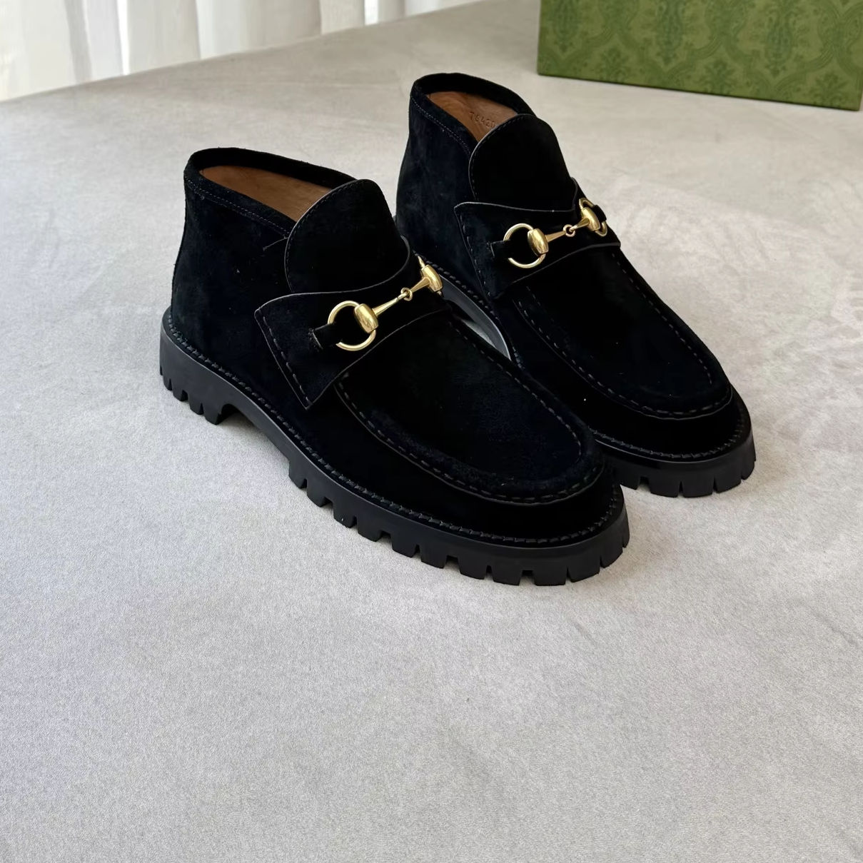 Street Style Gucci Web Loafers Gucci 1953 Horsebit Leather Loafer