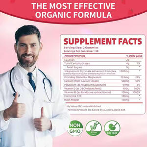 OEM Suplementos Nutricionales Gomitas de <span class=keywords><strong>Magnesio</strong></span> Glicinato Sin Azúcar Suplemento de <span class=keywords><strong>Magnesio</strong></span> <span class=keywords><strong>y</strong></span> <span class=keywords><strong>Potasio</strong></span> PARA LA Memoria o el Sueño - Product Image 6