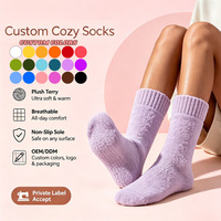 Chaussettes en coton pour femmes, chaudes, moelleuses et confortables, design personnalisé, chaussettes mi-hautes de haute qualité, chaussettes en tricot duveteuses pour l'hiver XY